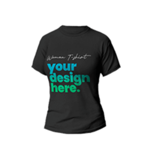 Black tshirt with colorful text